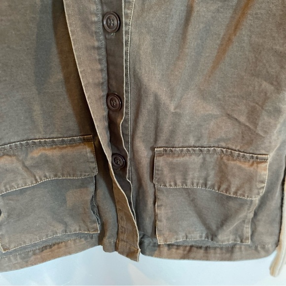 Ellison Jacket Aztec Sweater Arms Womens Small Boutique Utility Knit Brown - Picture 4 of 7